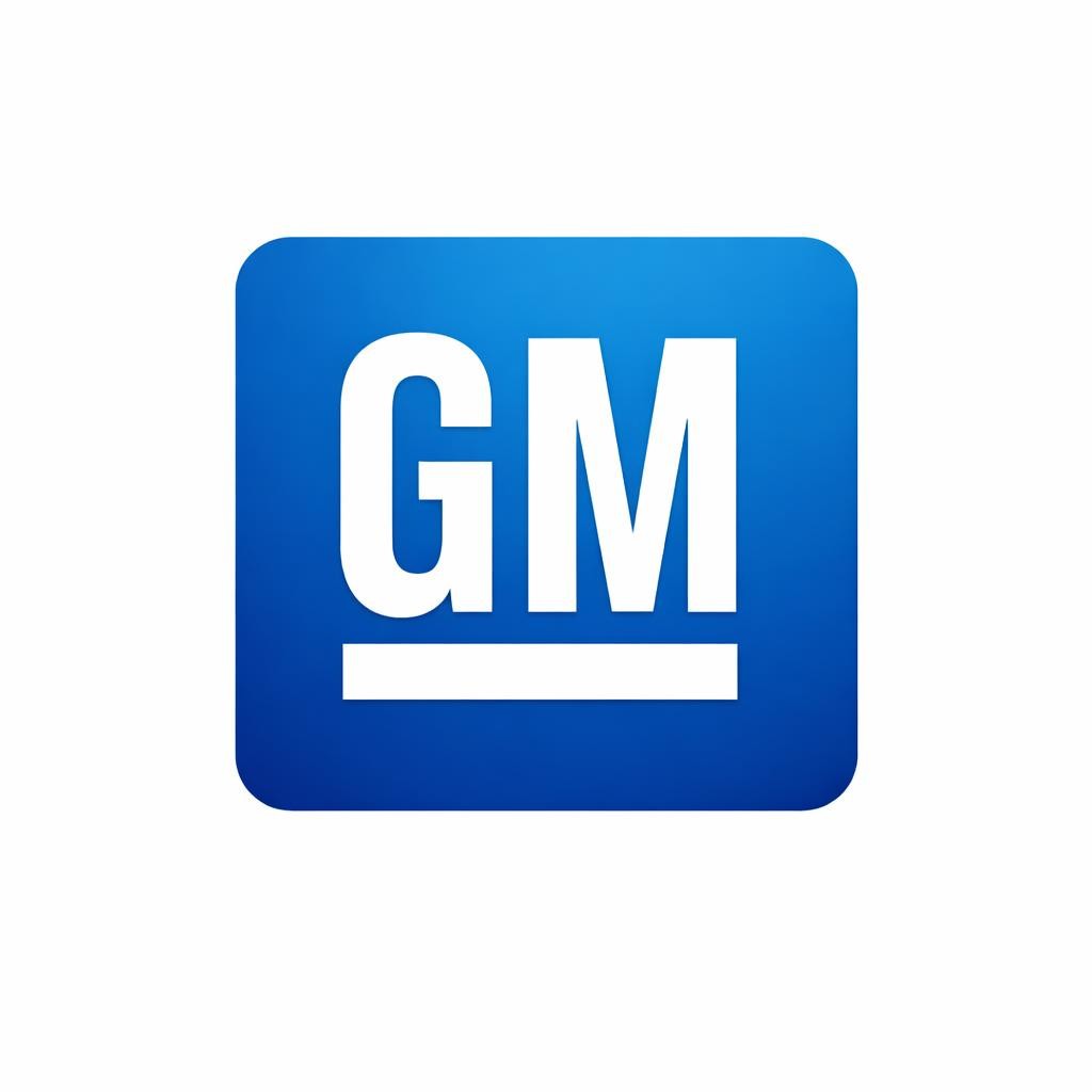 Corporate GM logo white background